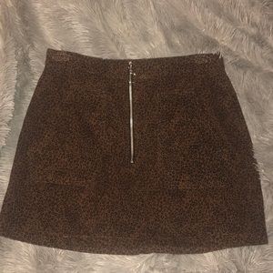 Cheetah print skirt
